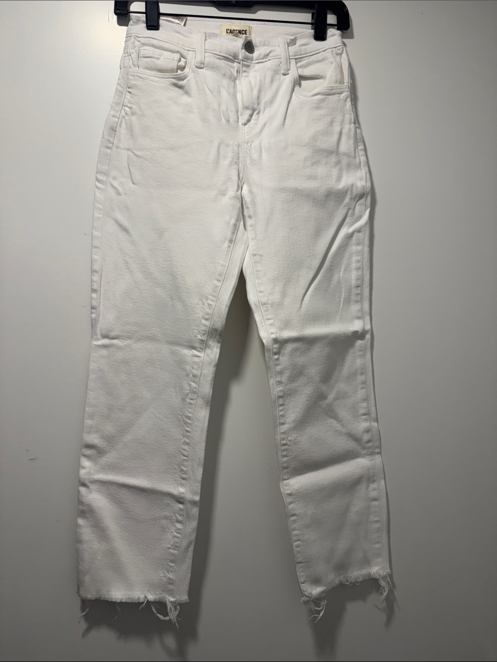 White Men's Straight-Leg Jeans - Unbranded